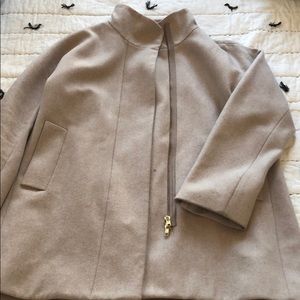 J Crew mock neck wool coat